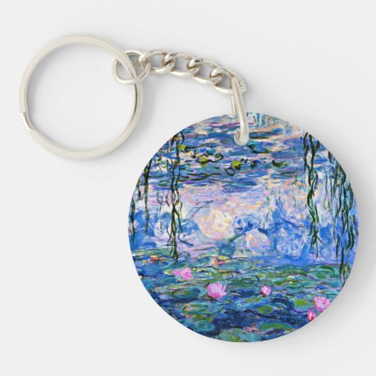 Monet's Water Lilies Sleutelhanger (Voorkant)