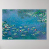 Monet's Water Lillies Vintage Poster (Voorkant)