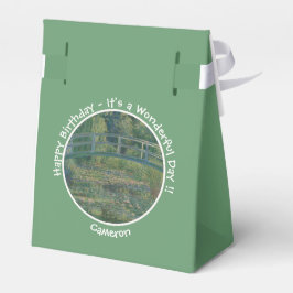Monet's Water-Lily Pond en Footbridge Party Items Bedankdoosjes