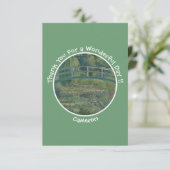 Monet's Water-Lily Pond en Footbridge Party Items Bedankkaart (Staand voorkant)