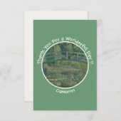 Monet's Water-Lily Pond en Footbridge Party Items Bedankkaart (Voorkant / Achterkant)