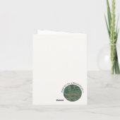 Monet's Water-Lily Pond en Footbridge Party Items Bedankkaart (Achterkant)