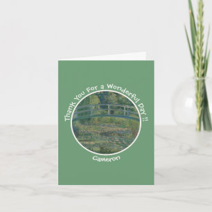 Monet's Water-Lily Pond en Footbridge Party Items Bedankkaart