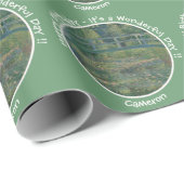 Monet's Water-Lily Pond en Footbridge Party Items Cadeaupapier (Rol Hoek)