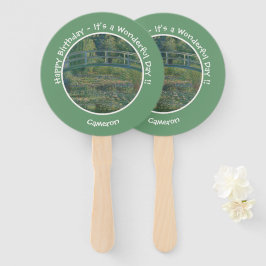 Monet's Water-Lily Pond en Footbridge Party Items Handwaaier