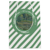 Monet's Water-Lily Pond en Footbridge Party Items Medium Cadeauzakje (Voorkant)