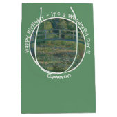 Monet's Water-Lily Pond en Footbridge Party Items Medium Cadeauzakje (Voorkant)