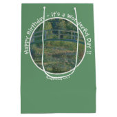 Monet's Water-Lily Pond en Footbridge Party Items Medium Cadeauzakje (Achterkant)