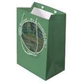 Monet's Water-Lily Pond en Footbridge Party Items Medium Cadeauzakje (Achterkant Gekanteld)