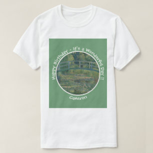 Monet's Water-Lily Pond en Footbridge Party Items T-shirt