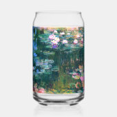 Monet's waterlelies blikvorm glas (Achterkant)