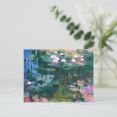 Monet's waterlelies briefkaart (Staand voorkant)