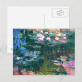 Monet's waterlelies briefkaart (Voorkant / Achterkant)