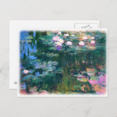 Monet's waterlelies briefkaart (Voorkant / Achterkant)