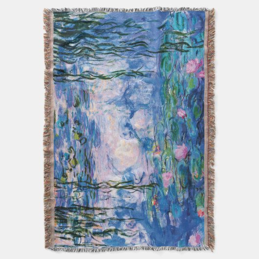 Monet's waterlelies deken (Voorkant Verticaal)