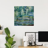 Monet's Waterlelies en Japanse Brug Poster (Thuiskantoor)
