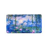 Monet's waterlelies etiket (Voorkant)