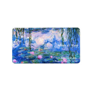 Monet's waterlelies etiket