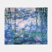 Monet's waterlelies fleece deken (Voorkant (Horizontaal))
