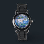 Monet's waterlelies horloge<br><div class="desc">Monet's waterlelies. Ga naar mijn winkel voor een interessanter design en meer kleurenkeuze. => zazzle.com/iwheels*</div>