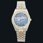Monet's waterlelies horloge<br><div class="desc">Monet's waterlelies. Ga naar mijn winkel voor een interessanter design en meer kleurenkeuze. => zazzle.com/iwheels*</div>