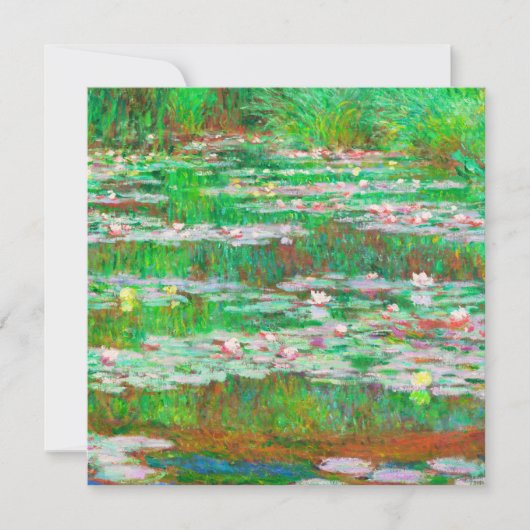 Monet's waterlelies kaart (Voorkant)