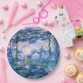 Monet's waterlelies papieren bordje (Feest)
