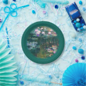 Monet's waterlelies papieren bordje (Feest)