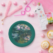 Monet's waterlelies papieren bordje (Feest)