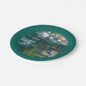 Monet's waterlelies papieren bordje (Gekanteld)