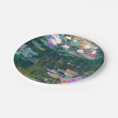 Monet's waterlelies papieren bordje (Gekanteld)