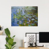 Monet's Waterlelies Poster (Thuiskantoor)
