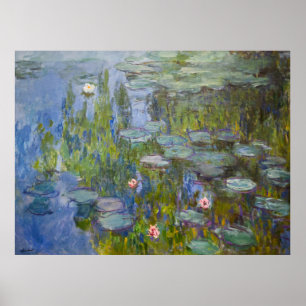 Monet's waterlelies poster
