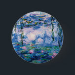 Monet's waterlelies ronde button 5,7 cm<br><div class="desc">Monet's waterlelies. 
Bezoek mijn winkel voor een interessanter ontwerp en meer keuze voor kleuren => zazzle.com/iwheels*</div>