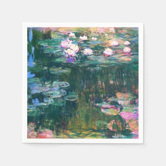 Monet's Waterlelies  Servet (Voorkant)