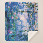 Monet's waterlelies sherpa deken (Voorkant)