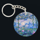 Monet's Waterlelies Sleutelhanger<br><div class="desc">Waterlelies, beroemd schilderij van Claude Monet.</div>