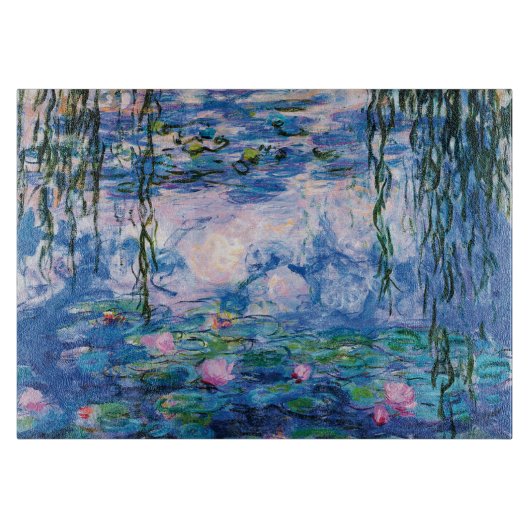 Monet's waterlelies snijplank (Voorkant)