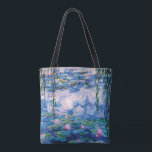 Monet's waterlelies tote bag<br><div class="desc">Monet's waterlelies.  
Bezoek mijn winkel voor een interessanter ontwerp en meer keuze voor kleuren => zazzle.com/iwheels*</div>