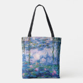 Monet's waterlelies tote bag (Achterkant)