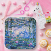Monet's waterlilies mengen en matchen papieren bordje (Feest)