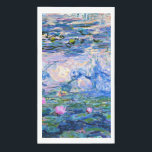 Monet's waterlilies mengen en matchen servet<br><div class="desc">Water Lilies,  een beroemd schilderij van Claude Monet uit 1919,  met kleurgecoördineerde vaste kleuren roze-paars en monetblauw,  klaar om te mengen en te matchen.</div>