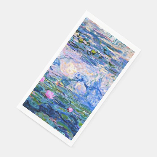 Monet's waterlilies mengen en matchen servet (Hoek)