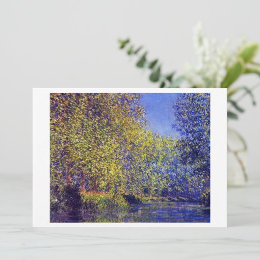 Monetschilderbocht in de Epte-rivier nabij Giverny Aankondiging (Staand voorkant)
