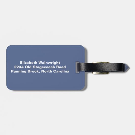 Monetschilderend Bagagelabel (Achterkant horizontaal)