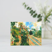 Monetschilderij, aanrijdend in Montegeron Briefkaart (Staand voorkant)