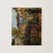 Monetschilderij in zijn tuin door Claude Monet Legpuzzel (Verticaal)