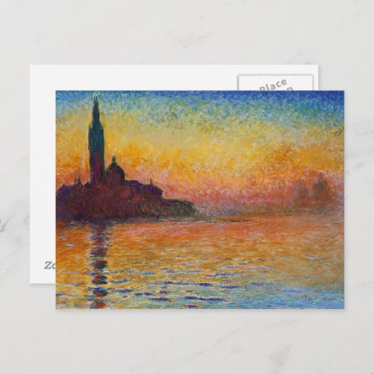 Monetschildering Briefkaart (Voorkant / Achterkant)