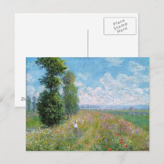 Monetschildering Briefkaart (Voorkant / Achterkant)