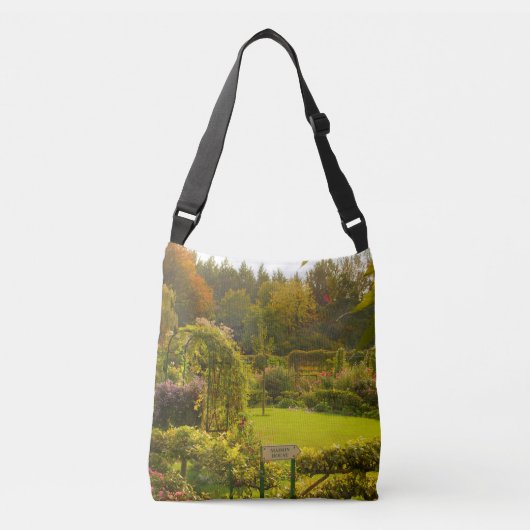 Monettuin, Giverny, mooie tuintuin Crossbody Tas (Voorkant)